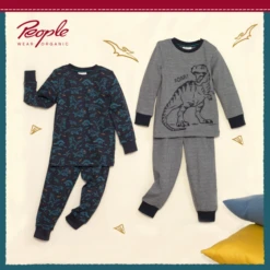 People Wear Organic DINO Schlafanzug Jungen Pyjama Bio-Baumwolle -Geschäft Für Babyartikel People Wear Organic Herbst dino 21 1280x1280