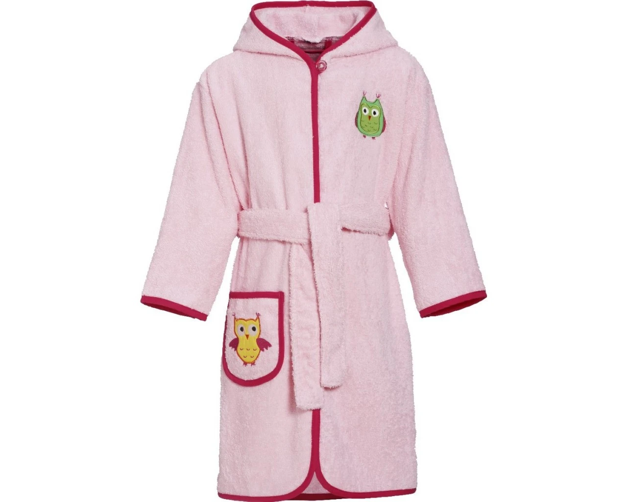 Playshoes Mädchen Bademantel Eulen Frottee Rosa 1 Playshoes Mädchen Bademantel Eulen Frottee Rosa