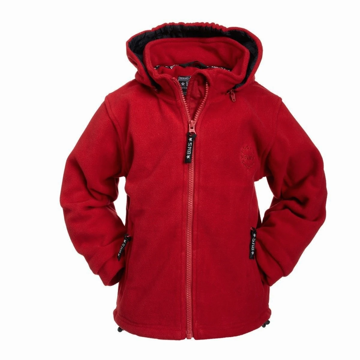 BMS Fleecejacke Rot Antarctic-Fleece Mit Kapuze 1 BMS Fleecejacke Rot Antarctic-Fleece Mit Kapuze