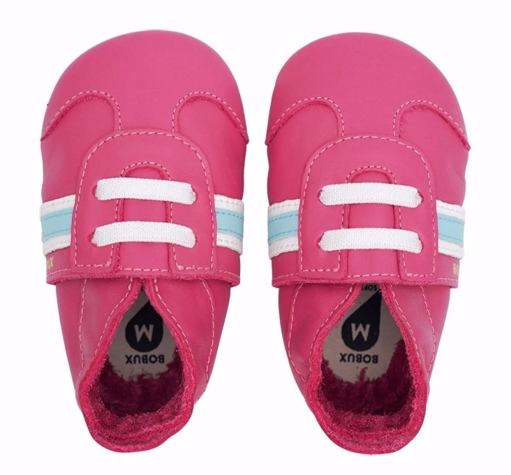 Bobux Classic Sport Pink Leder Krabbelschuhe 1 Bobux Classic Sport Pink Leder Krabbelschuhe