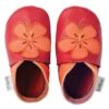 Bobux Mädchen Krabbelschuhe Hibiskus Rot/orange