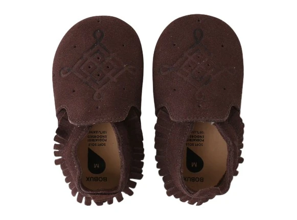Bobux Krabbelschuhe Braun Velour Mokassins 1 Bobux Krabbelschuhe Braun Velour Mokassins