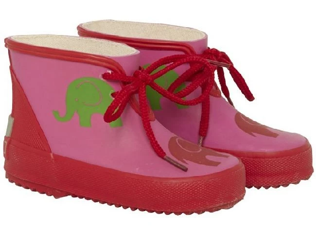 CeLaVi Regen Booties Pink/rot Elefant Kurzschaft Gummistiefel Kautschuk