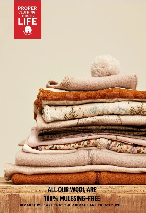 Celavi Mädchen Wollshirt Herbstblumen Langarmshirt 3 Celavi Mädchen Wollshirt Herbstblumen Langarmshirt – Bild 3