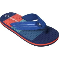 Color Kids EASTON Bequeme Kinder Zehentrenner Blau/orange