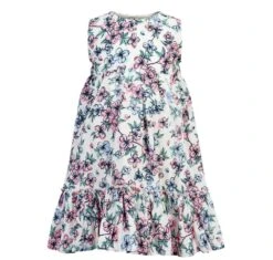 Creamie Mädchen Sommerkleid Weiß Mit Blumen