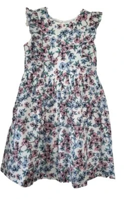 Creamie Mädchenkleid Blumen Baumwolle Mit Rüschen