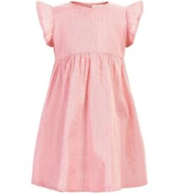 Creamie Mädchen Sommerkleid Rosa/silber Gestreift