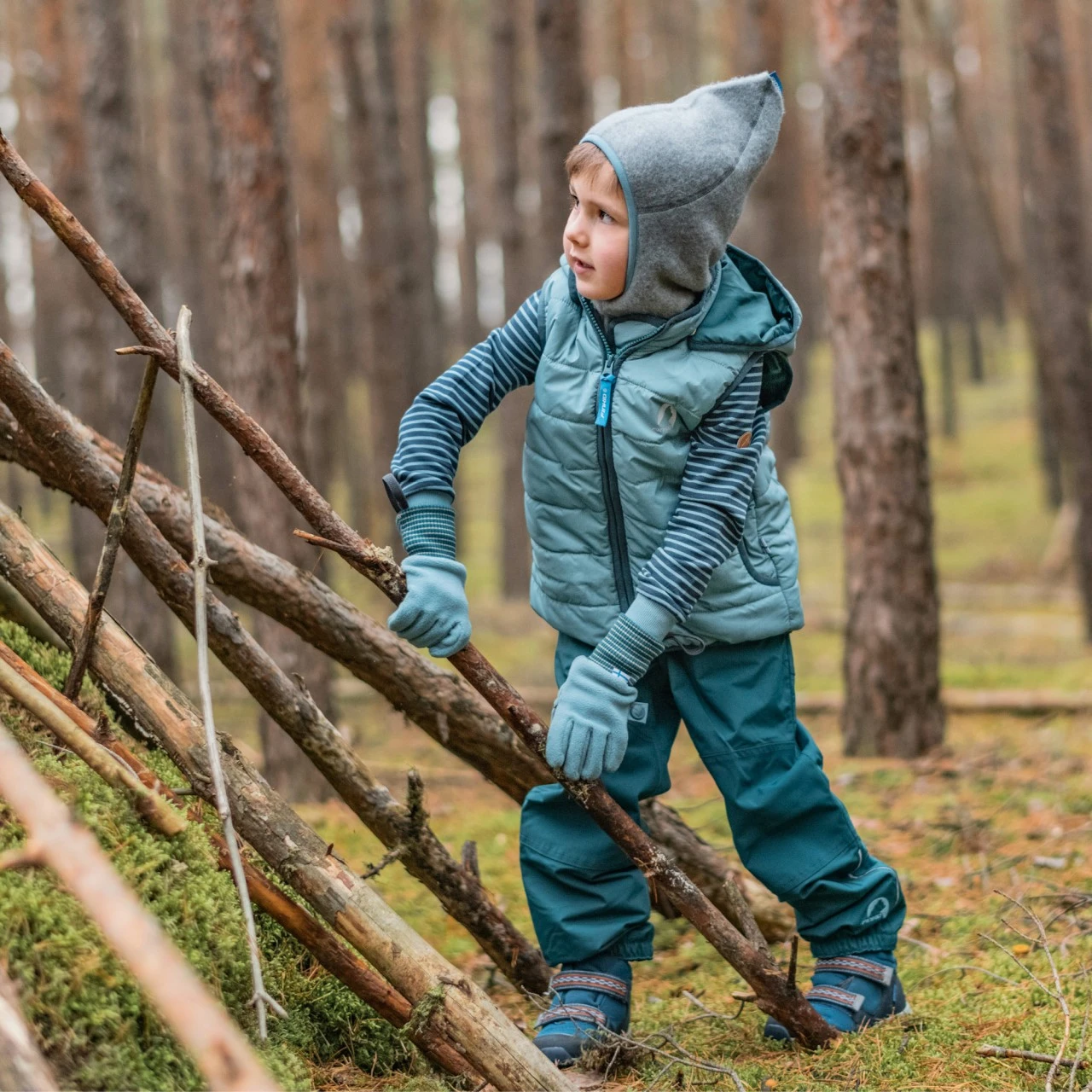 Finkid VANULI Kinder Steppweste Thermo Zip-in Weste Vegan 4 Finkid VANULI Kinder Steppweste Thermo Zip-in Weste Vegan – Bild 4