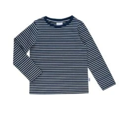 Finkid Sampo Langarmshirt Geringelt Navy/offwhite