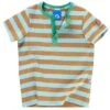 Finkid TIKKARI Lagoon/cinnamon Kinder T-Shirt Blockstreifen