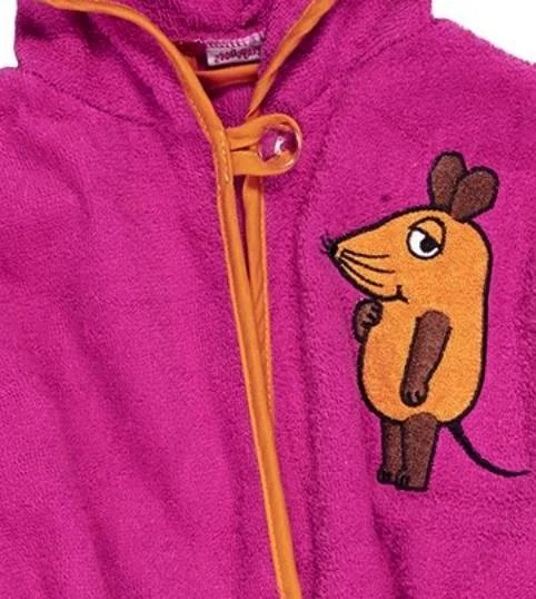 Playshoes Mädchen Frottee Bademantel DIE MAUS Pink 3 Playshoes Mädchen Frottee Bademantel DIE MAUS Pink – Bild 3