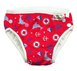 ImseVimse Schwimmwindel Rot Delfin & Anker