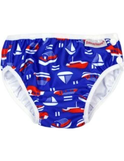 ImseVimse Schwimmwindel Blau/rot Segelboot