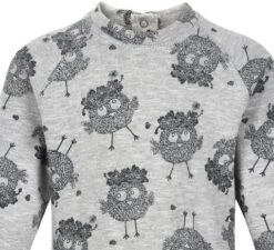 Minymo Mädchenkleid Hellgrau Melange Vögelchen -Geschäft Für Babyartikel jerseykleid minymo grau 1280x1280