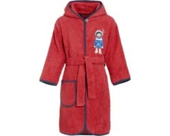 Playshoes Frottee Kinder Bademantel Rot Taucher