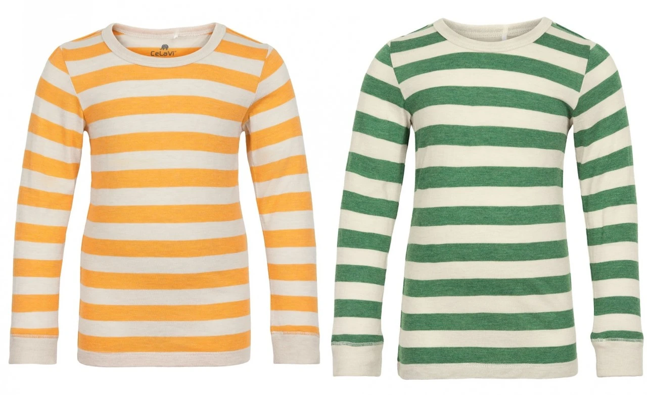 Celavi Langarmshirt Gestreift Wolle Mit Viskose Aus Bambus 2 Celavi Langarmshirt Gestreift Wolle Mit Viskose Aus Bambus – Bild 2