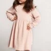 Creamie Mädchen Strickkleid Rosa Mit Kleinen Rüschen