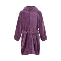 MeToo Mädchen Bademantel Purple Velour
