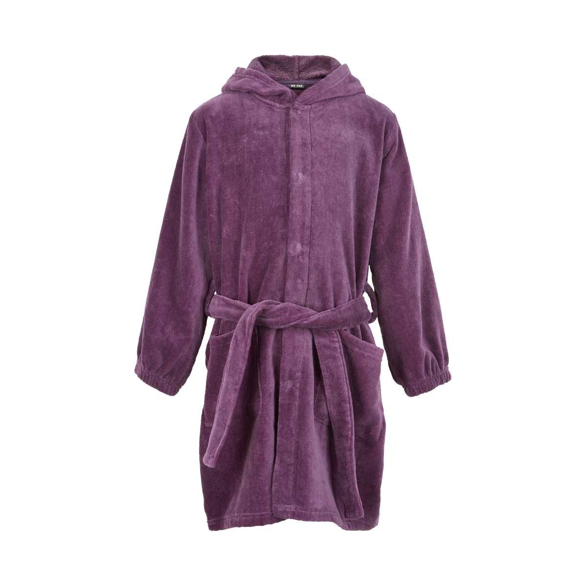 MeToo Mädchen Bademantel Purple Velour 1 MeToo Mädchen Bademantel Purple Velour