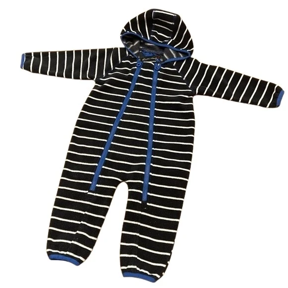 Minymo Jungen Fleeceoverall Le88 Navy/weiß Gestreift Mit Royal 1 Minymo Jungen Fleeceoverall Le88 Navy/weiß Gestreift Mit Royal