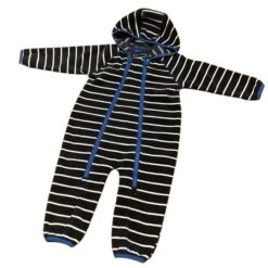 Minymo Jungen Fleeceoverall Le88 Navy/weiß Gestreift Mit Royal