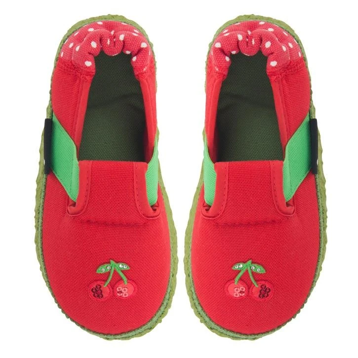 Nanga Mädchen Hausschuhe Julia KIRSCHE Rot Bio-Baumwolle 1 Nanga Mädchen Hausschuhe Julia KIRSCHE Rot Bio-Baumwolle