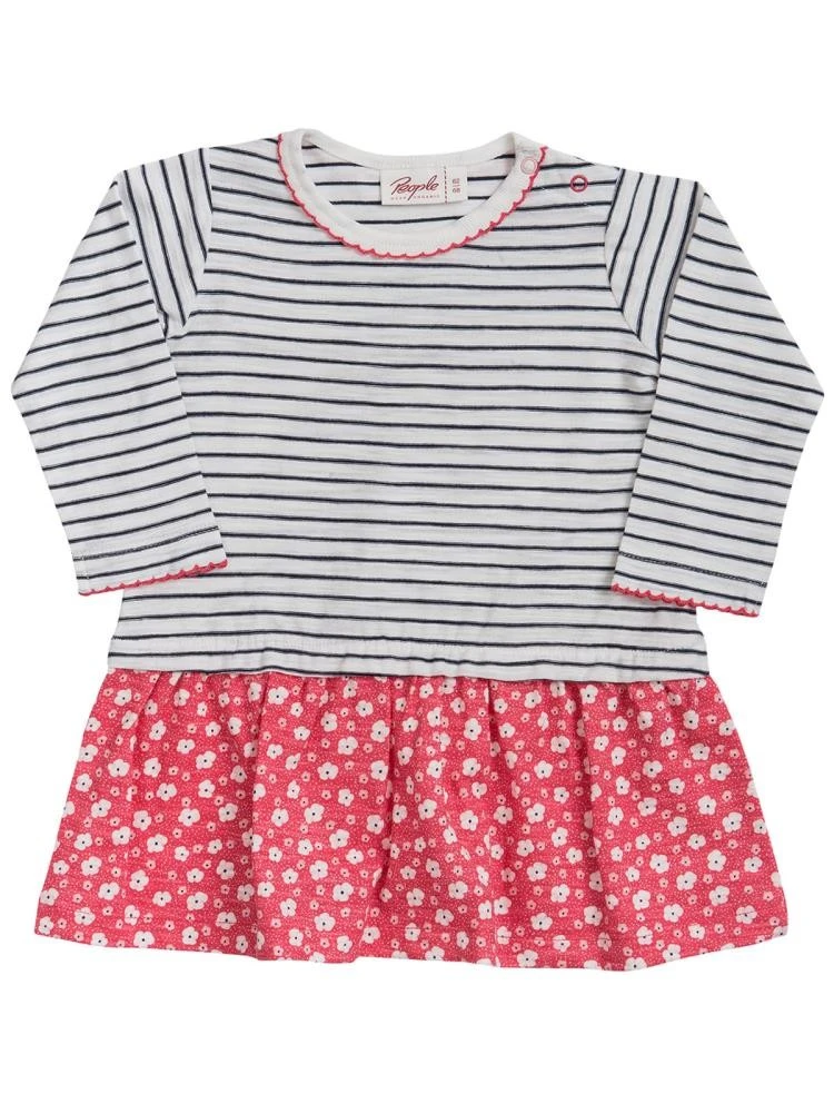 People Wear Organic Kleid Jerseykleid Gestreift Langarm 1 People Wear Organic Kleid Jerseykleid Gestreift Langarm