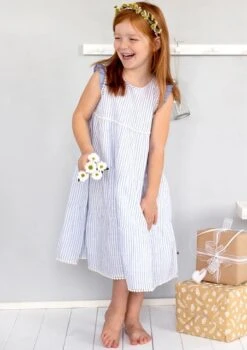 People Wear Organic Kleid Mädchen Sommerkleid Streifen