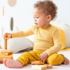 People Wear Organic Langarmshirt Wolle-Seide Geringelt -Geschäft Für Babyartikel people wear organic wolle seide kinder 1280x1280