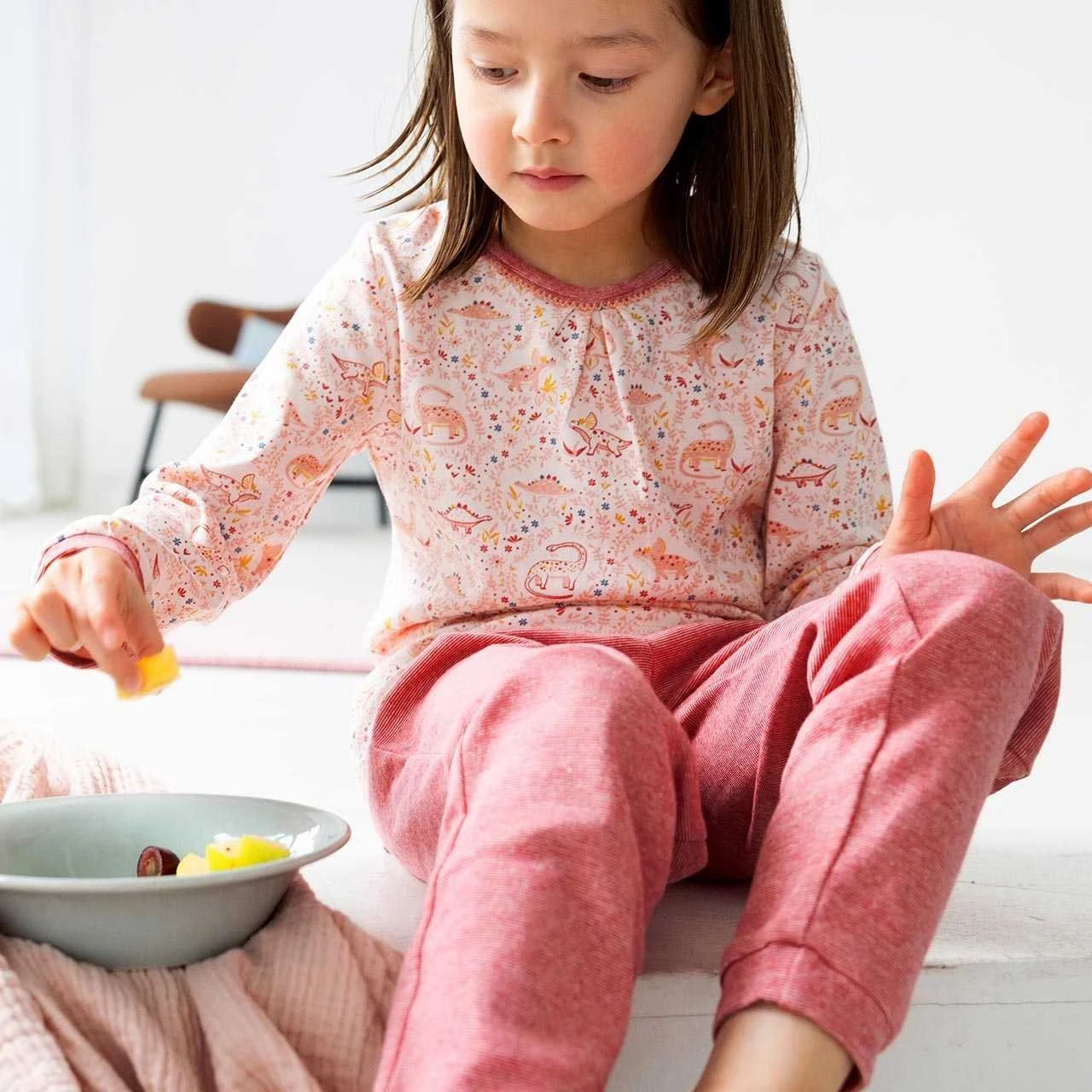 People Wear Organic Mädchen Schlafanzug Pyjama Blümchen 7 People Wear Organic Mädchen Schlafanzug Pyjama Blümchen – Bild 7