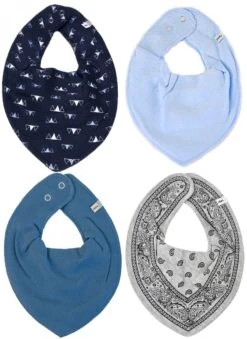 Baby Halstücher Blue Day 4er Pack