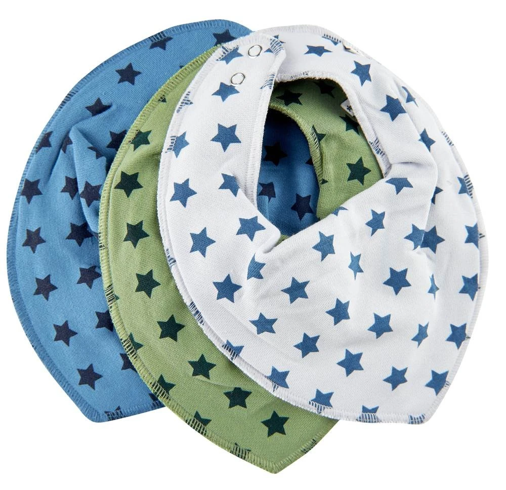 Pippi Baby Halstücher 3er Pack Blue Stars 1 Pippi Baby Halstücher 3er Pack Blue Stars