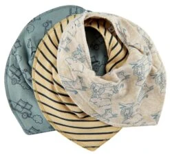 Pippi Jungen Dreieckstücher 3er Pack Zoo + Autos