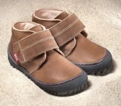 Pololo Kinderschuhe ELCHE Hellbraun Amaretti Klettverschluss