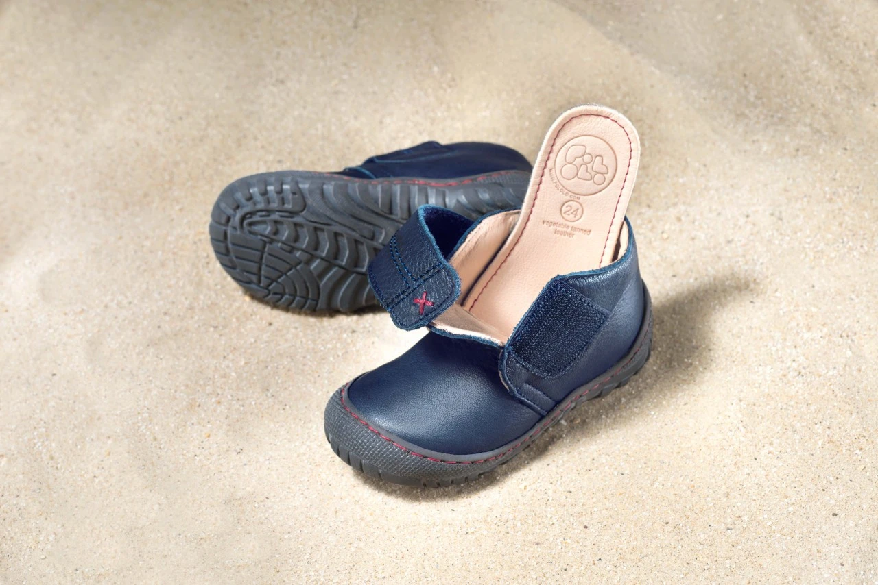 Pololo Kinderschuhe ELCHE Dunkelblau Klettverschluss 2 Pololo Kinderschuhe ELCHE Dunkelblau Klettverschluss – Bild 2