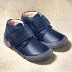 Pololo Kinderschuhe ELCHE Dunkelblau Klettverschluss
