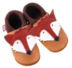 Orangenkinder Fuchs Hausschuhe Leder Mittelbraun -Geschäft Für Babyartikel pololo fuchs hausschuhe 1280x1280