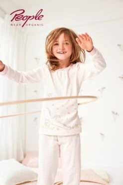 Mädchen Schlafanzug Katze Rosa Ringel Bio-Baumwolle -Geschäft Für Babyartikel pwo kids f22 1 1280x1280