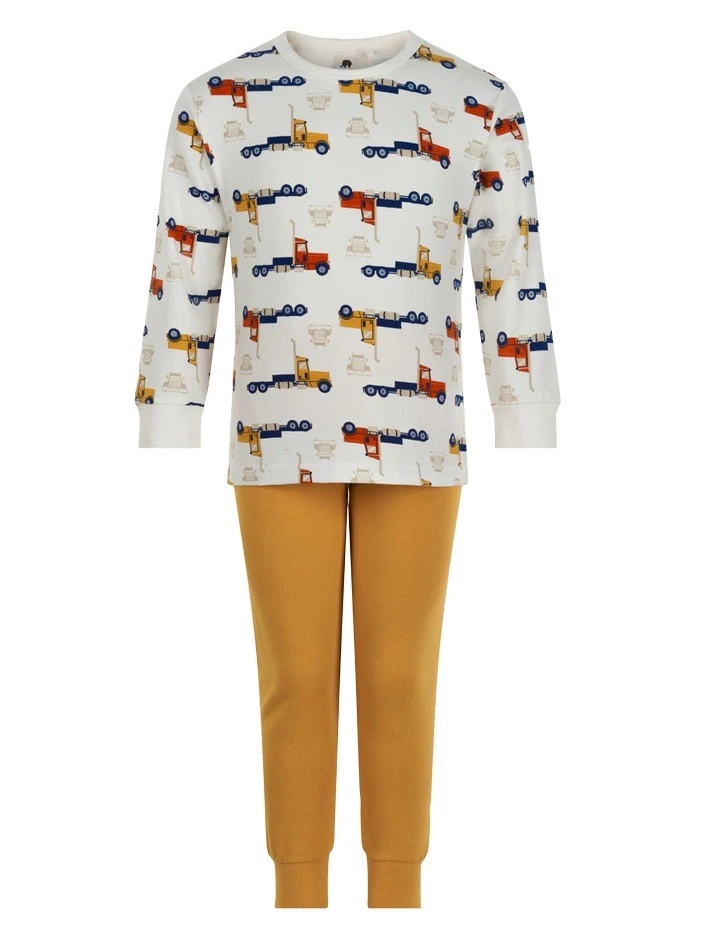 Celavi Jungen Schlafanzug Lastwagen Pyjama 1 Celavi Jungen Schlafanzug Lastwagen Pyjama