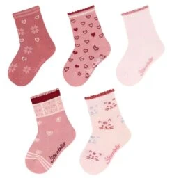 Sterntaler Socken Rosa Herzchen 5 Paar Socken In Geschenkbox