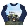 Langarm T-Shirt Traktor Grün/blau Langarmshirt