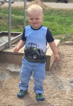 Metoo Kurzarm T-Shirt Traktor Grün/blau -Geschäft Für Babyartikel traktor shirt kind sommer 1 1280x1280 1