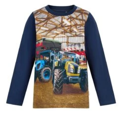 Minymo Traktor + Mähdrescher Langarmshirt Für Kinder