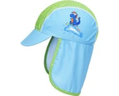 Playshoes UV-Schutz Sonnenmütze DINO Schildmütze Hellblau