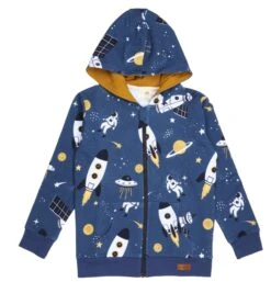 Walkiddy Sweatjacke Space Trip Kapuzenjacke Astronaut
