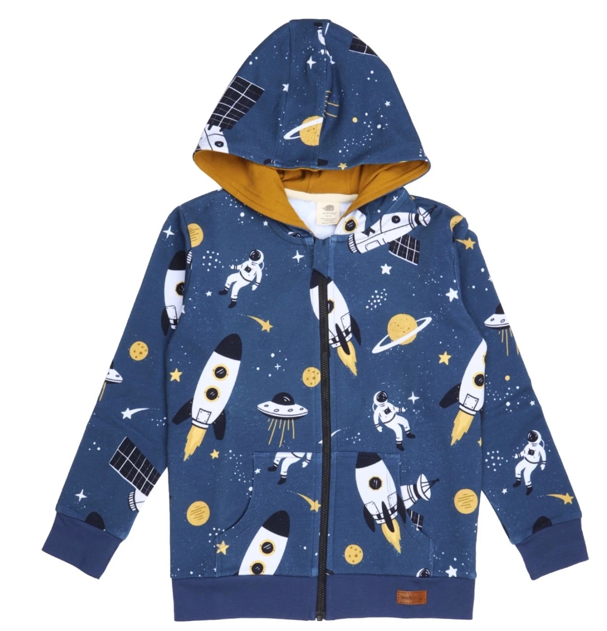 Walkiddy Sweatjacke Space Trip Kapuzenjacke Astronaut 1 Walkiddy Sweatjacke Space Trip Kapuzenjacke Astronaut