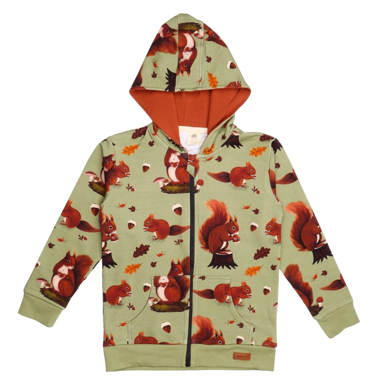 Walkiddy Kapuzenjacke Eichhörnchen Sweatjacke Squirrel