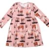 Walkiddy Kleid Beauty Horses Rosa Pferde Biobaumwolle GOTS