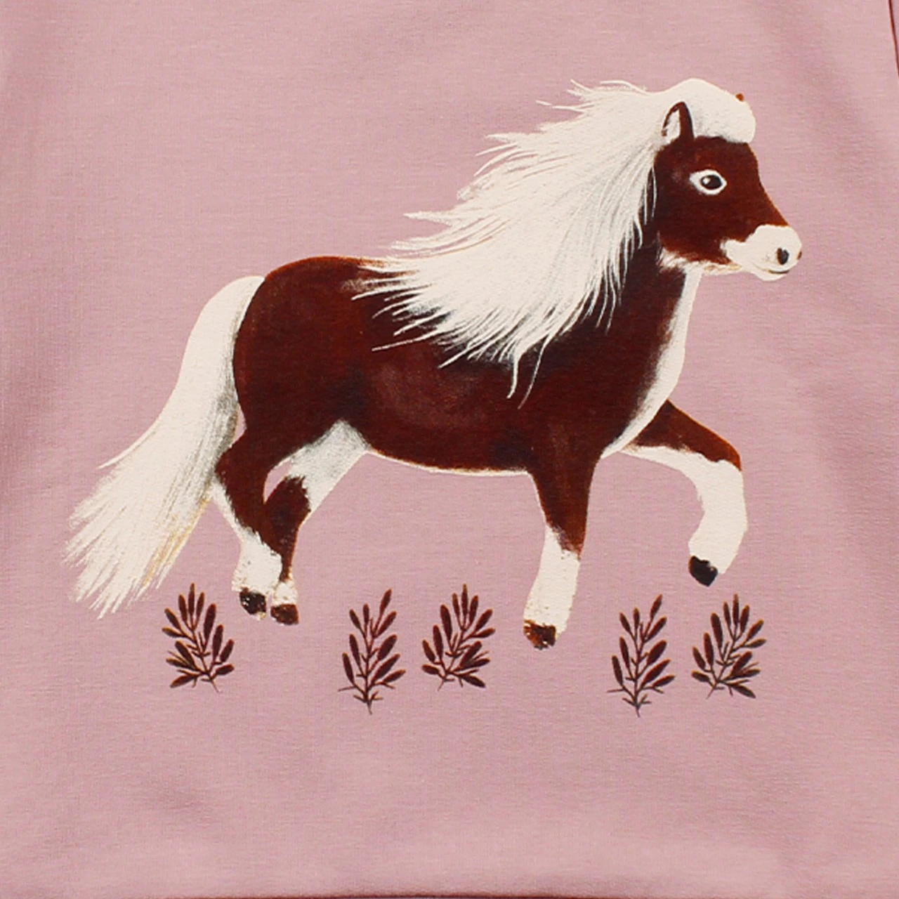 Walkiddy Mädchen Sweatshirt Pony Rosa Biobaumwolle 2 Walkiddy Mädchen Sweatshirt Pony Rosa Biobaumwolle – Bild 2